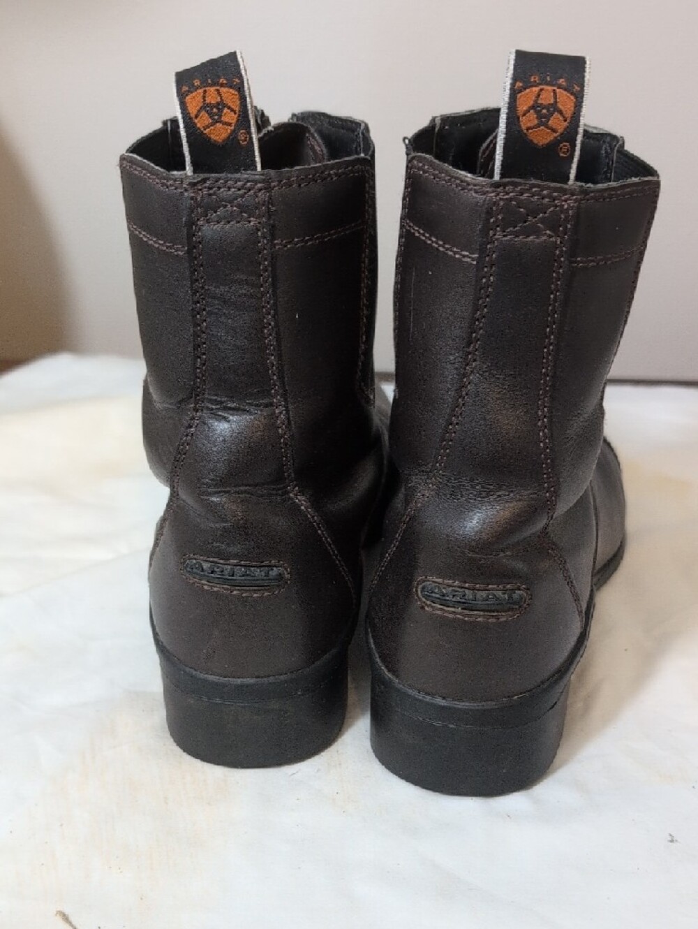 Ariat Black Leather Ankle Boot - Quilted Interior - Picture 3 of 7